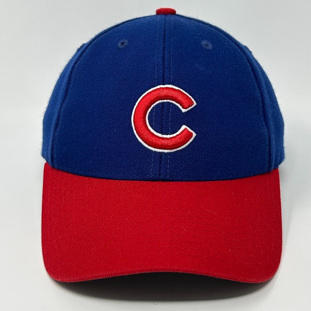 Chicago Cubs Hat Baseball Cap MLB Twins Enterprise Wool Blend Strapback Blue